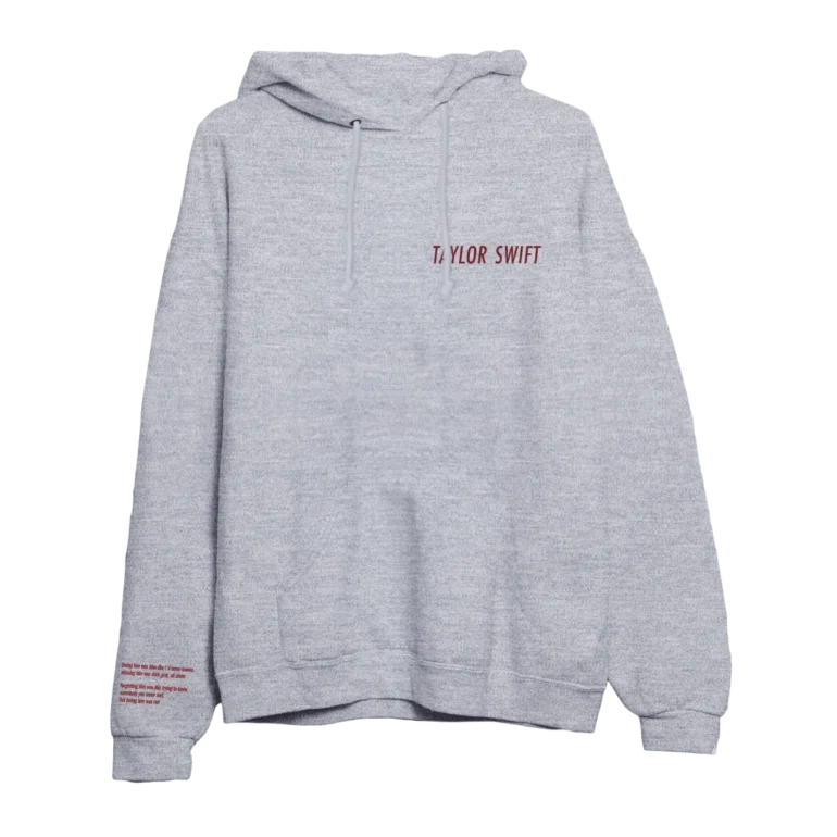 Taylor Swift Logo Red Hoodie