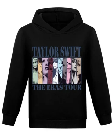 Taylor Swift Poster Print Hoodie Black