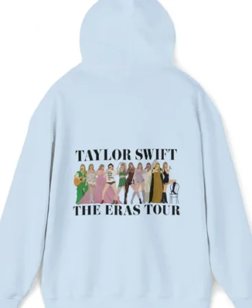 Taylor Swift The Eras Tour 1989 Sky Blue Hoodie