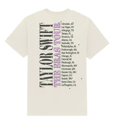 Taylor Swift The Eras Tour Off White T-Shirt