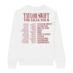 Taylor Swift The Eras Tour Photo White Sweatshirt