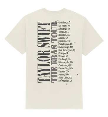 Taylor Swift The Eras Tour White T-Shirt